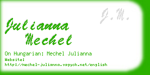 julianna mechel business card